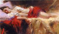 Pino Daeni - Impression oil painting.